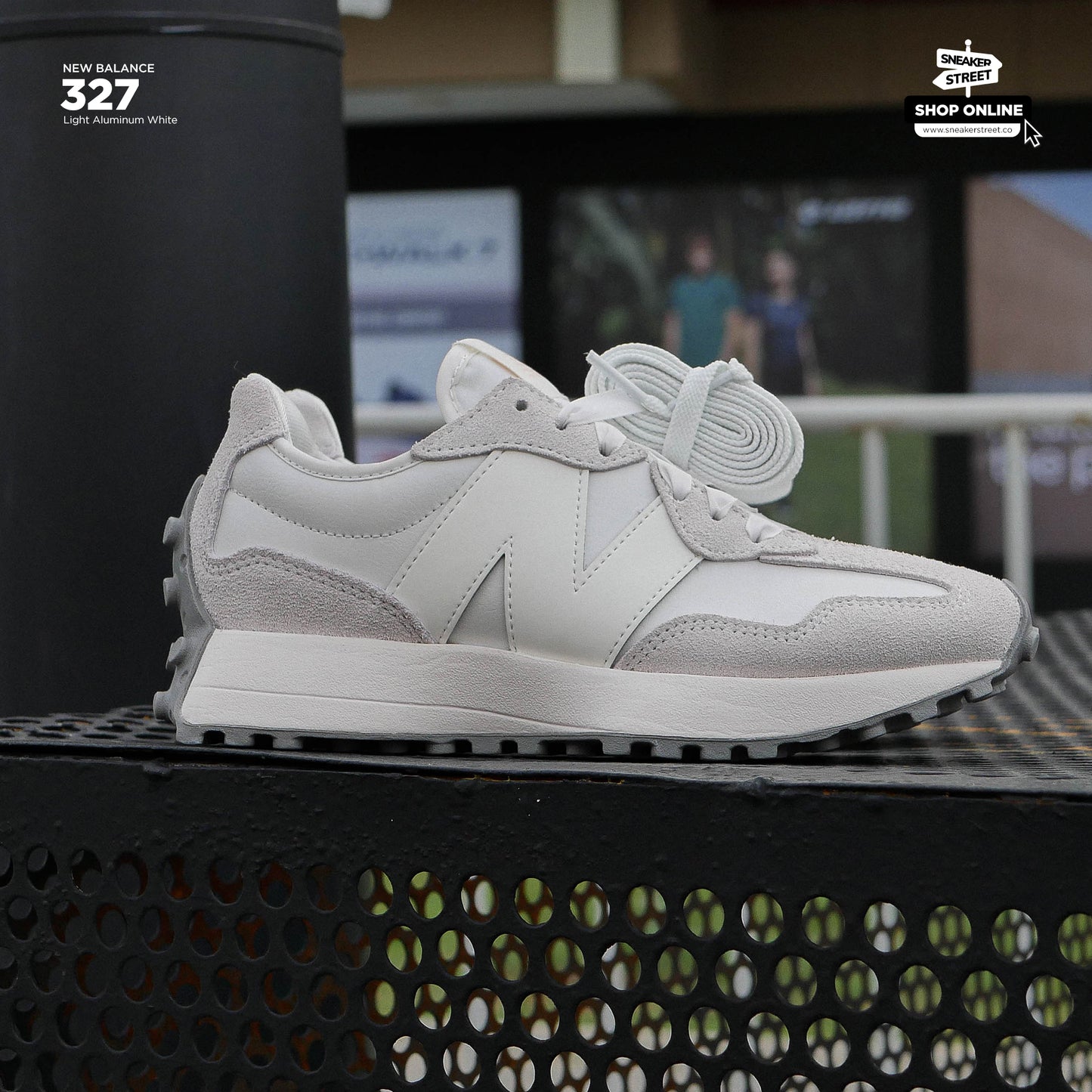 New Balance 327 Sea Salt White Grey (Womens)