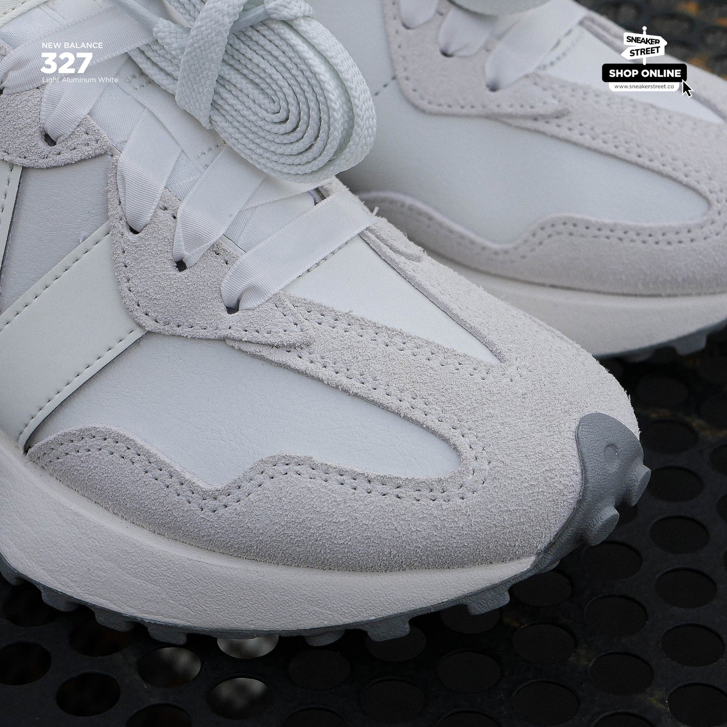 New Balance 327 Sea Salt White Grey (Womens)