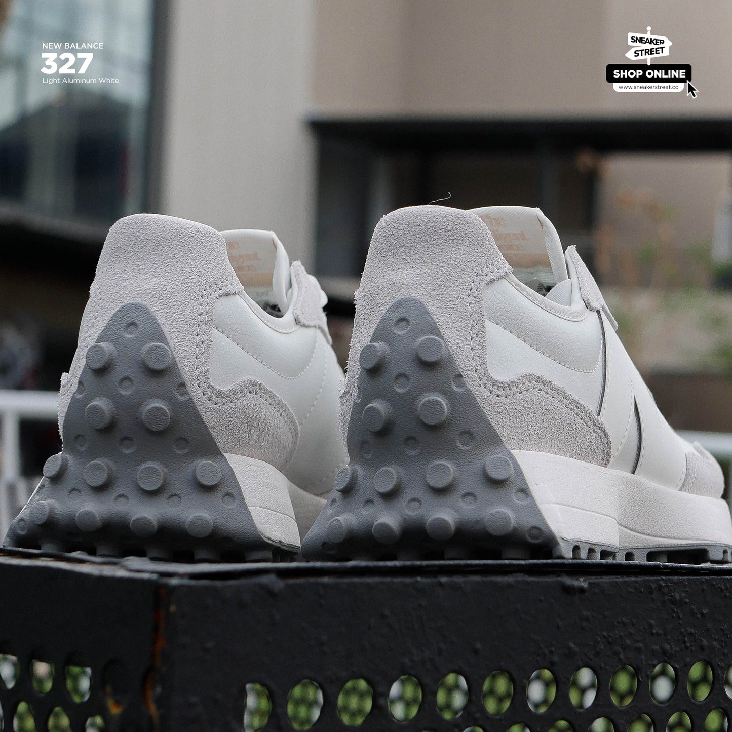 New Balance 327 Sea Salt White Grey (Womens)