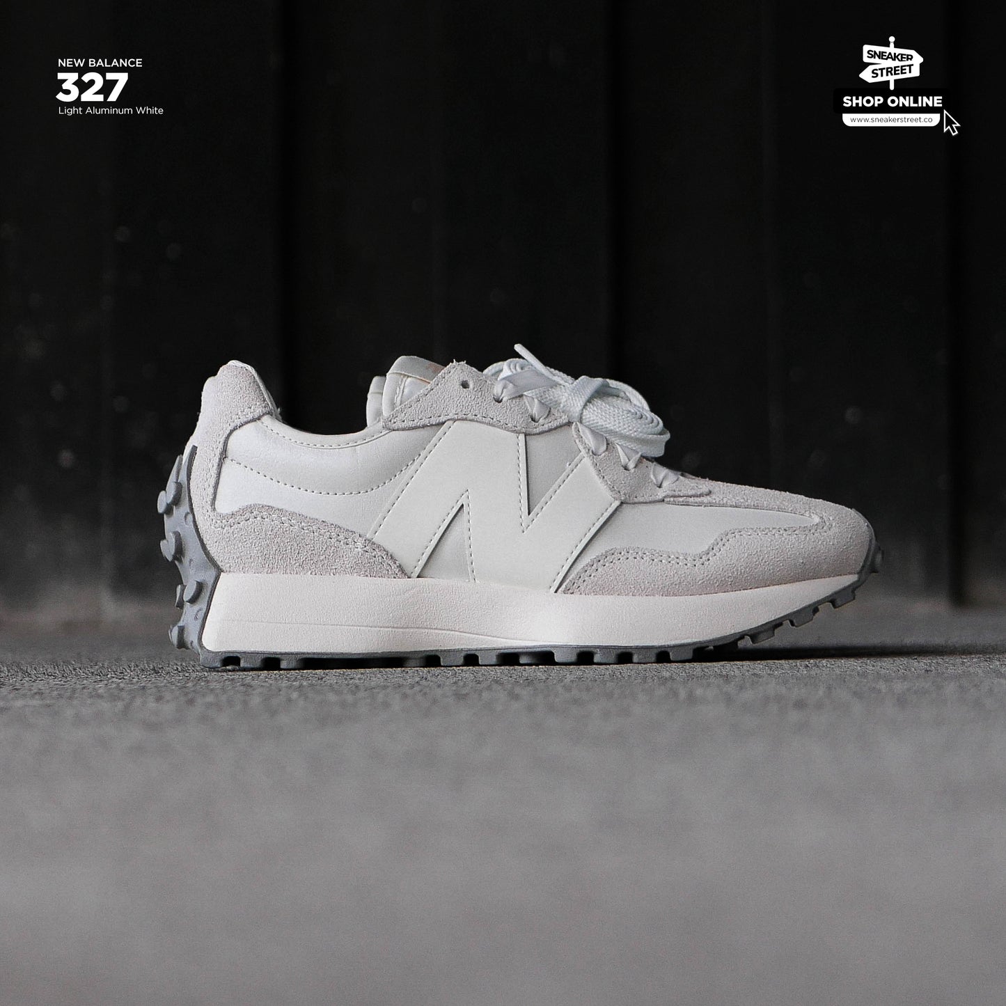 New Balance 327 Sea Salt White Grey (Womens)