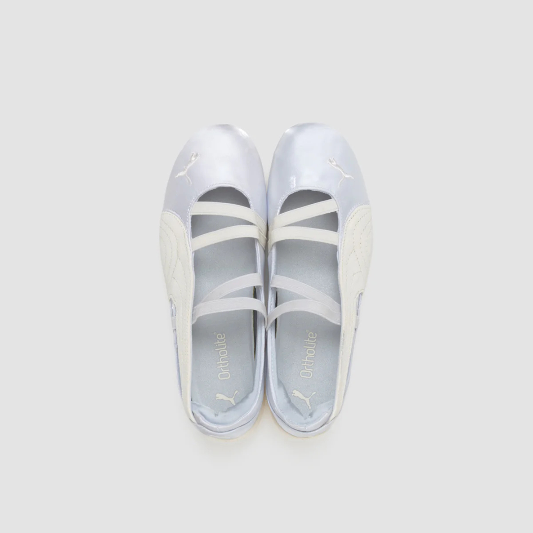 Puma Speedcat Ballet Silver Mist Warm White Satin